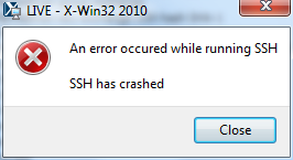 SSH Has Crashed
